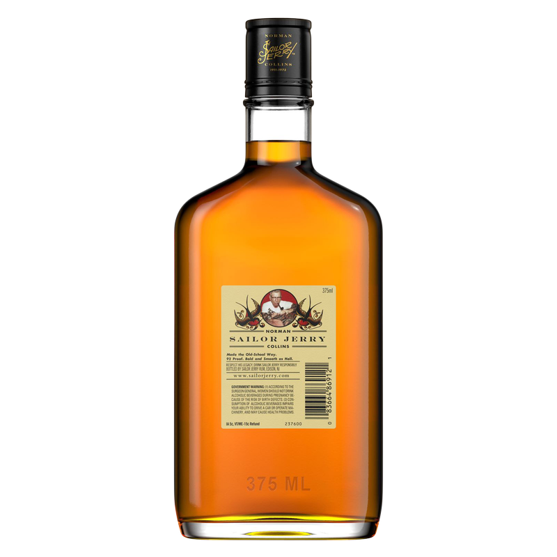 Sailor Jerry Spiced Rum PET 375ml (92 Proof)