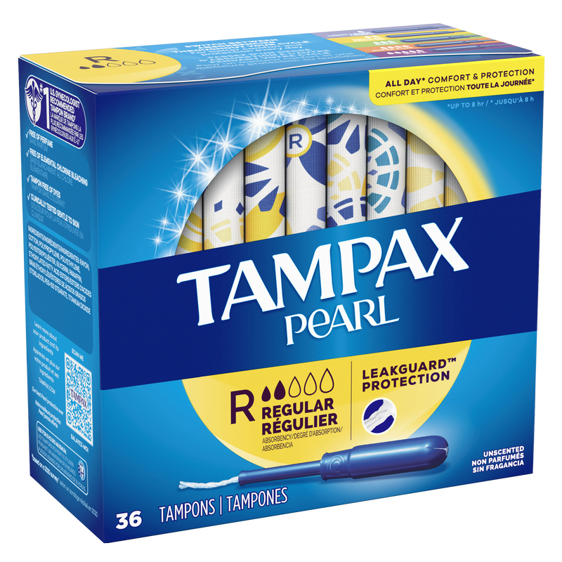 Tampax Pearl Regular Tampons 36 Ct