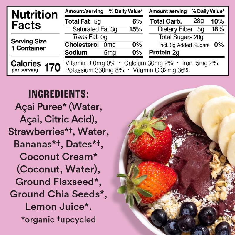 Sweet Nothings Berry Acai Bowl, 6oz
