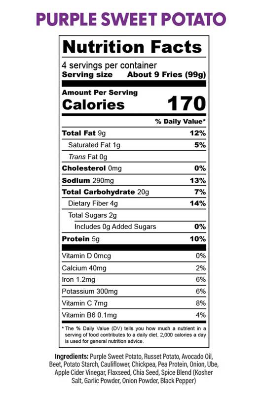 Actual Veggies Purple Sweet Potato Super Fries, 14oz