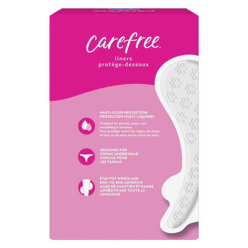 Carefree Thong Panty Liners, Unscented 49ct