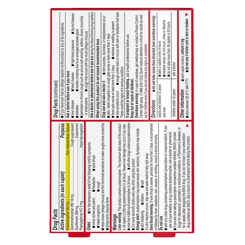 Tylenol Cold & Flu Severe Caplets 24ct