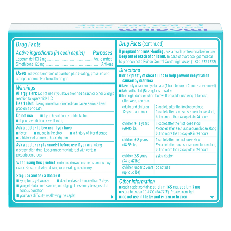 Imodium Multi Symptom Relief Caplets 18ct