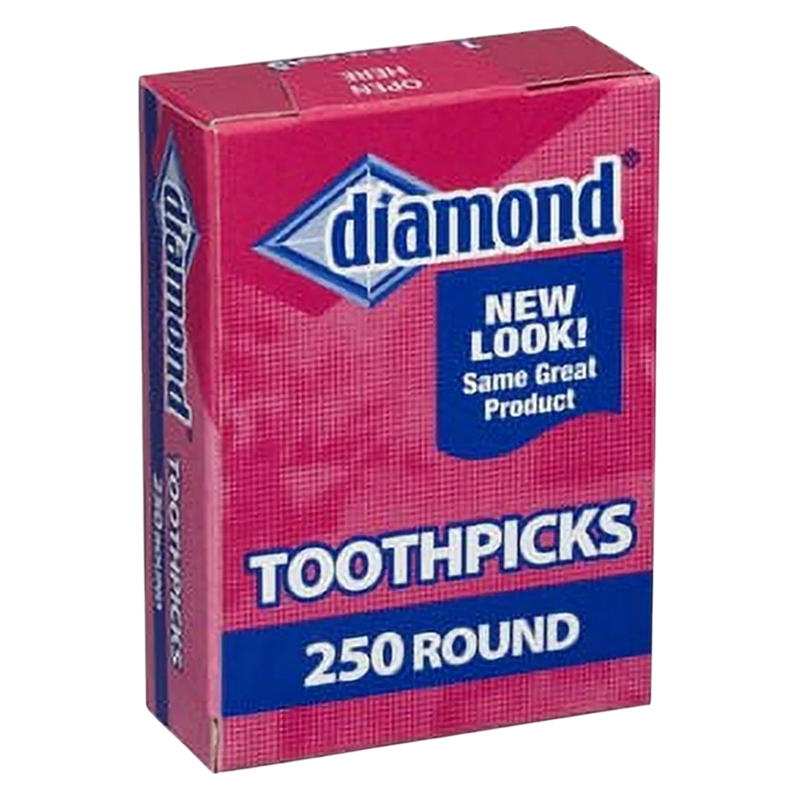 Diamond Round Toothpicks, 250 ct