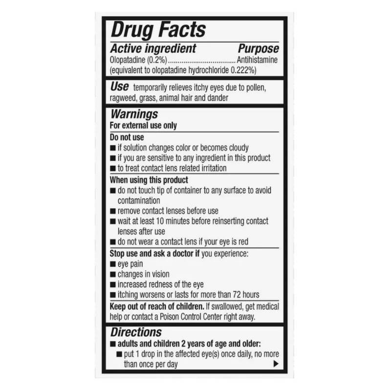 Pataday Once Daily Relief Allergy Eye Drops, 2.4Ml