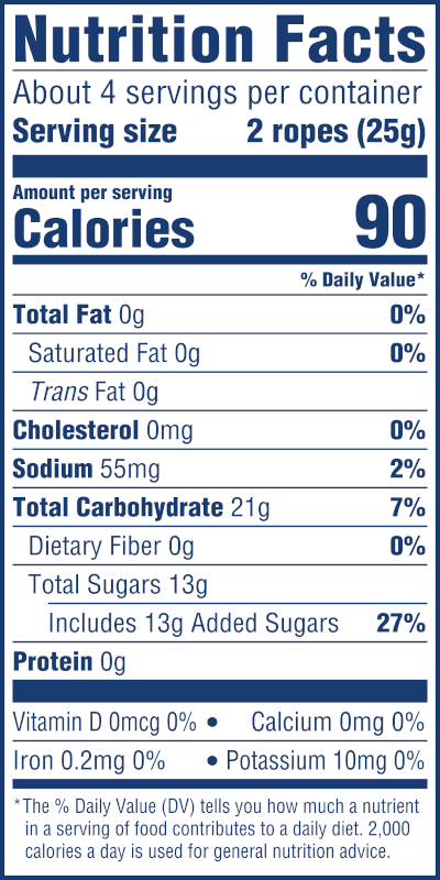 SweeTARTS Summer Ropes, 3.5oz