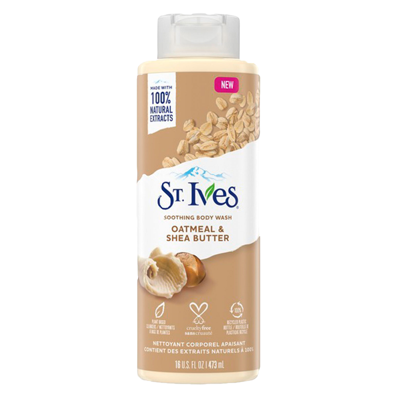 St. Ives Body Wash Oatmeal + Shea Butter 16oz