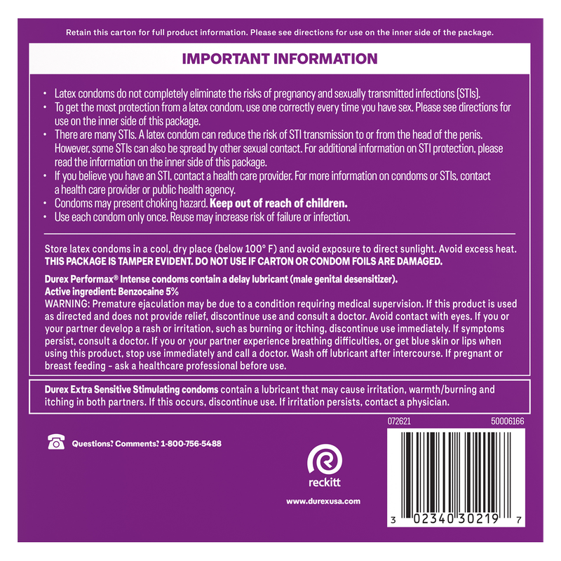Durex Pleasure Pack Condom 24 ct