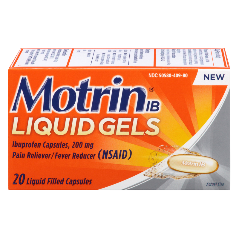 Motrin Liquid Gels 20ct
