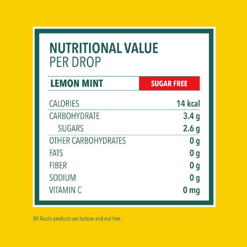 Ricola Lemon Mint Cough Drop