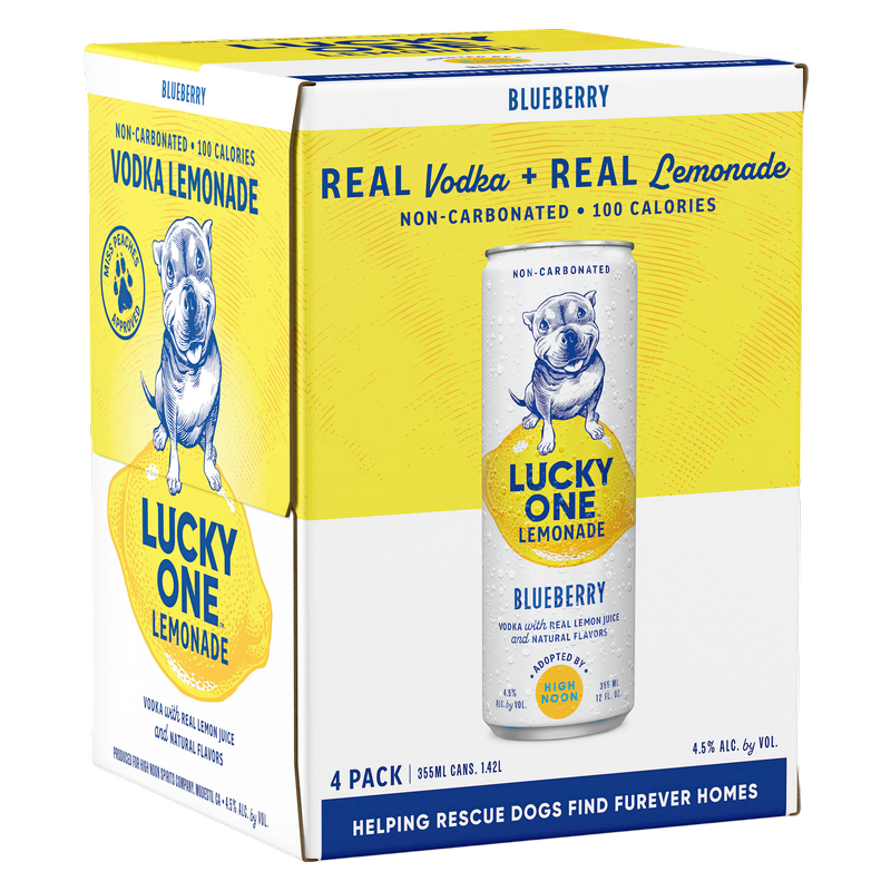 Lucky One Blueberry Lemonade 4pk 12oz Can
