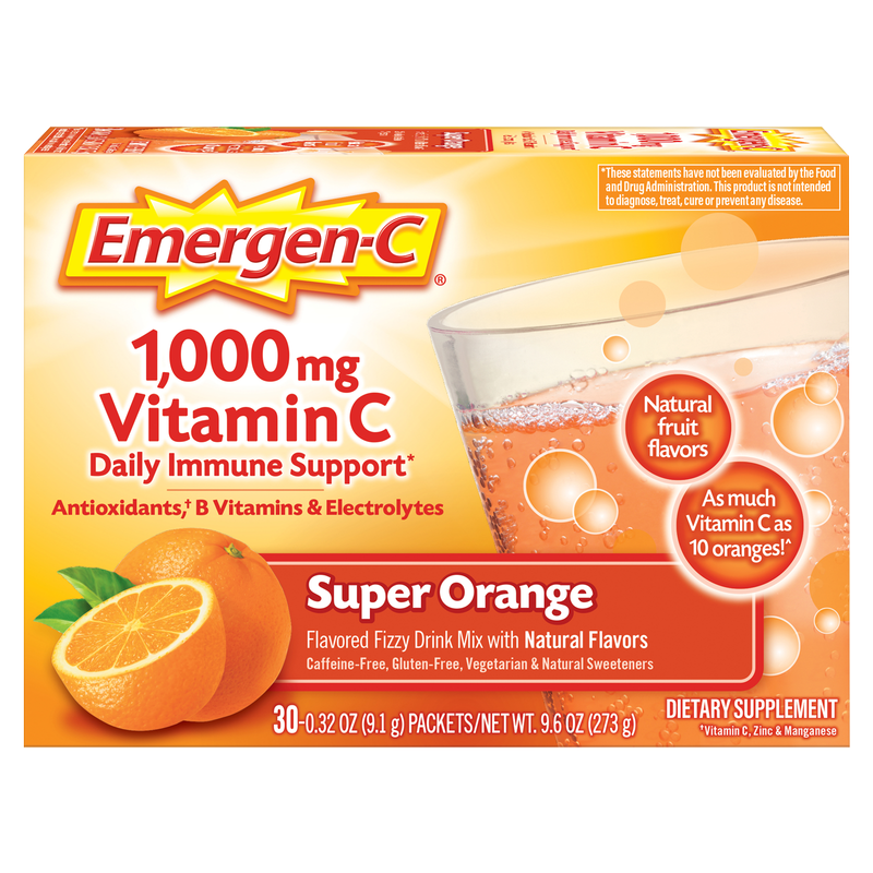 Emergen-C Super Orange Drink Mix 30ct