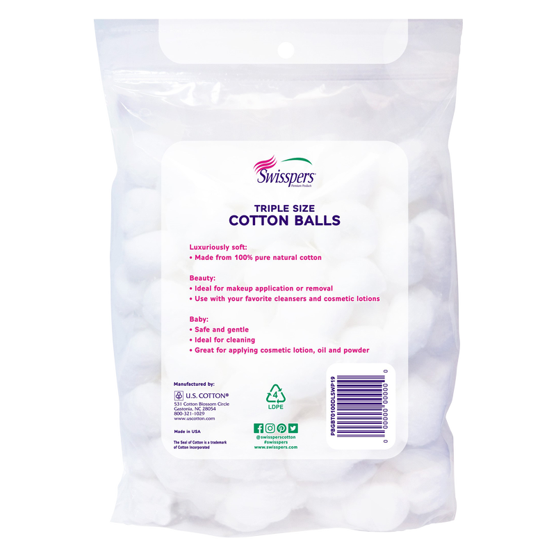 Swisspers Cotton Balls 100ct