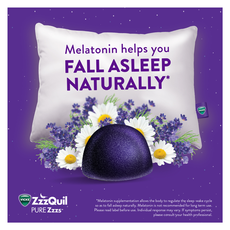 Vicks ZzzQuil PureZzzs Melatonin Gummies 48ct