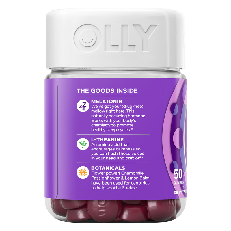 OLLY Melatonin Sleep Gummies Blackberry Zen 3mg 50ct