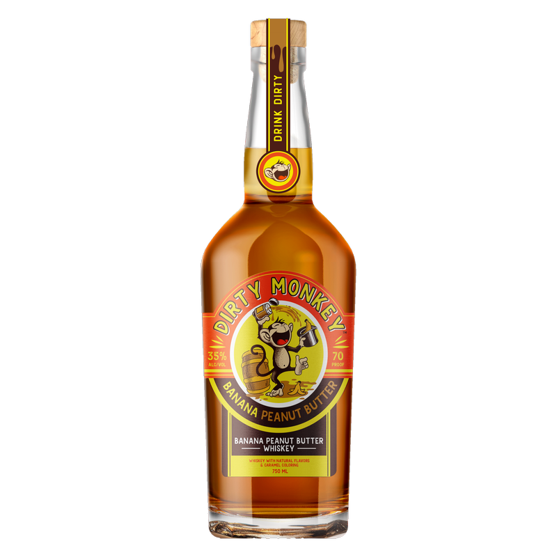 Dirty Monkey Banana Peanut Butter Whiskey 750ml
