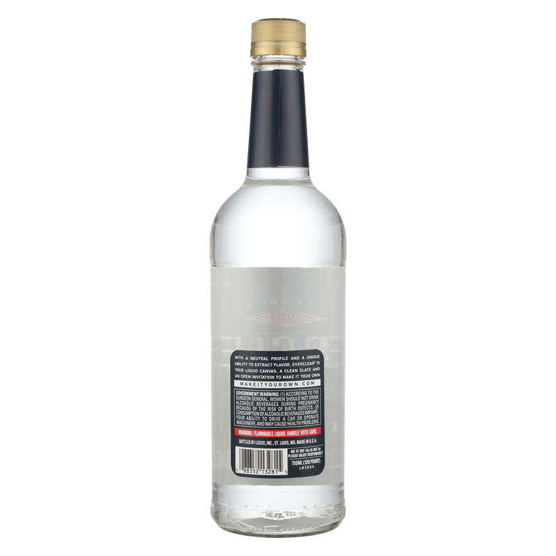 Everclear 120 Grain Alcohol 750ml (120 Proof)