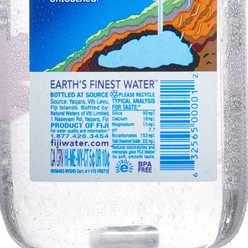FIJI Natural Artesian Bottled Water 16.9oz Btl