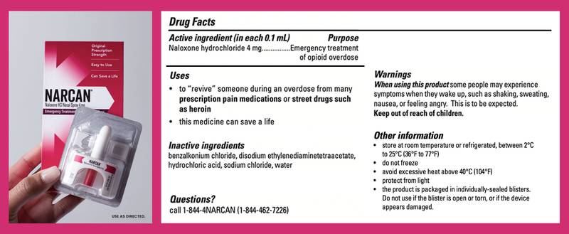 NARCAN Naloxone HCI Nasal Spray, 4mg