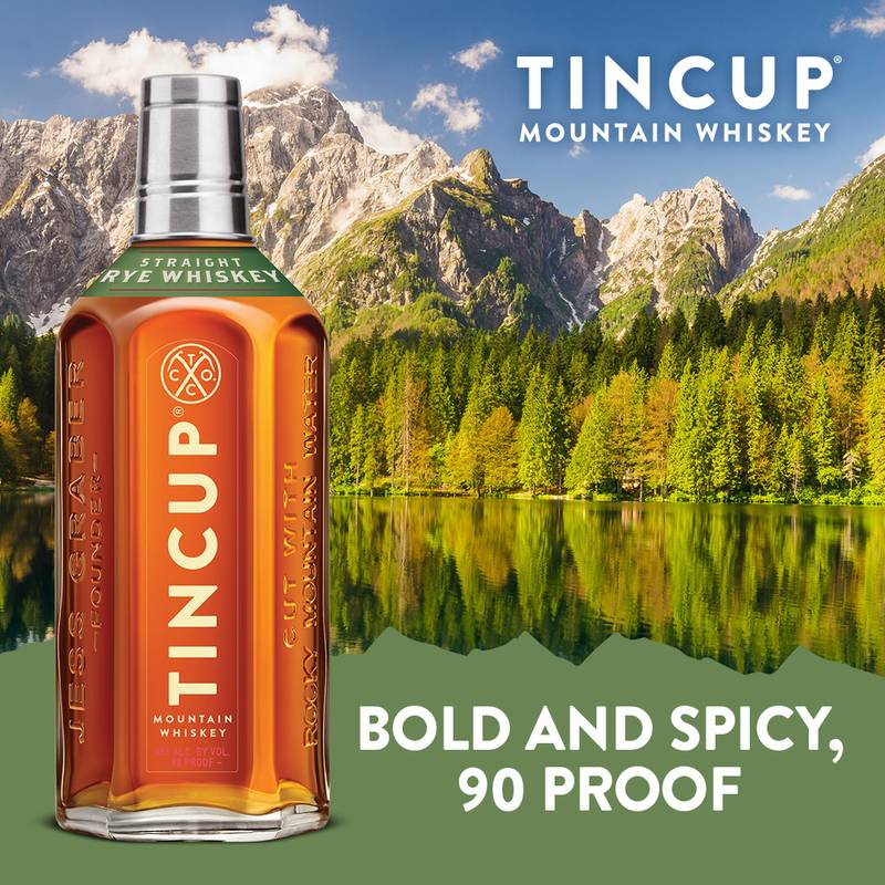 Tincup Rye Whiskey 750ml (90 Proof)