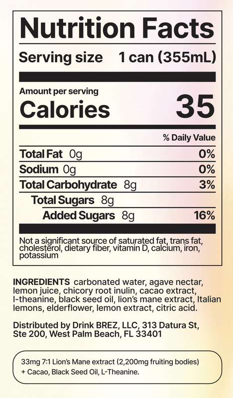 BRĒZ Flow Functional Tonic 6pk 12oz Cans