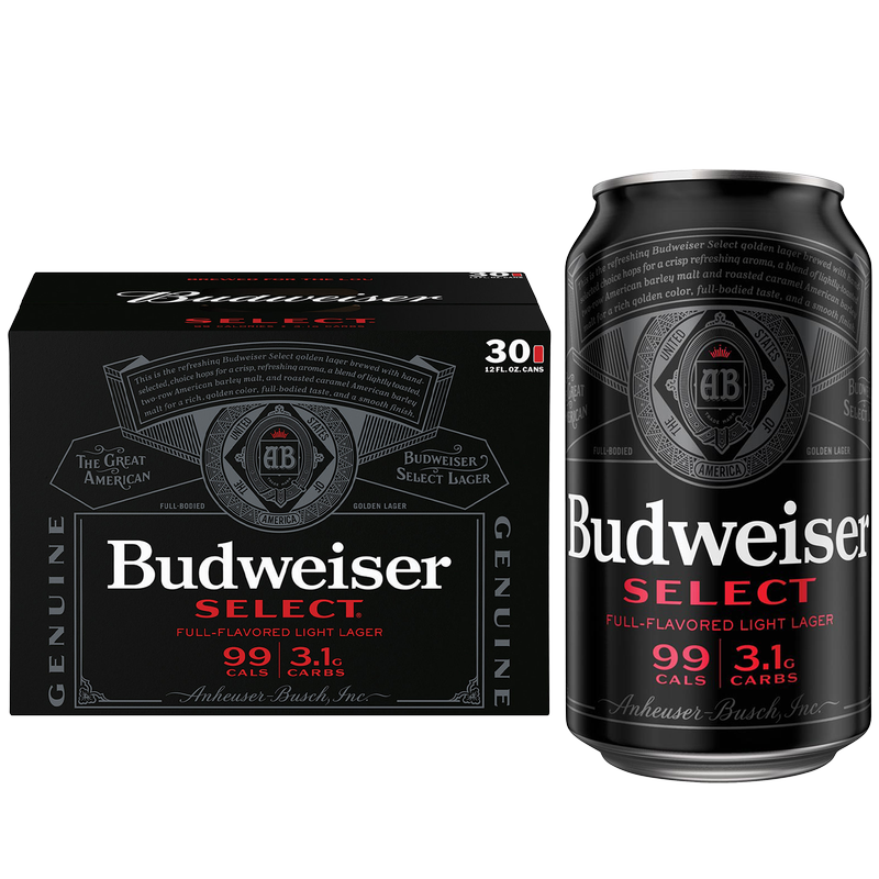 Bud Select 30pk 12oz Can 4.3% ABV