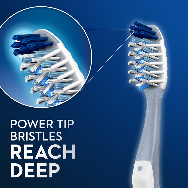 Oral-B CrossAction All In One Toothbrush Medium 2ct