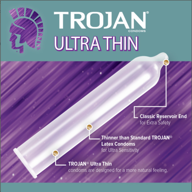 Trojan Ultra Thin Condoms 12ct