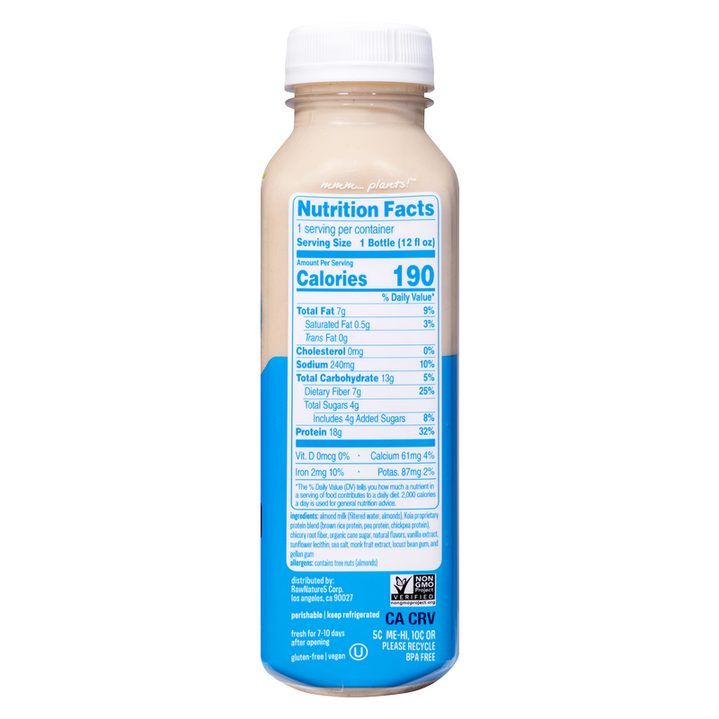 Koia Vanilla Plant Based Protein Drink 12oz Btl