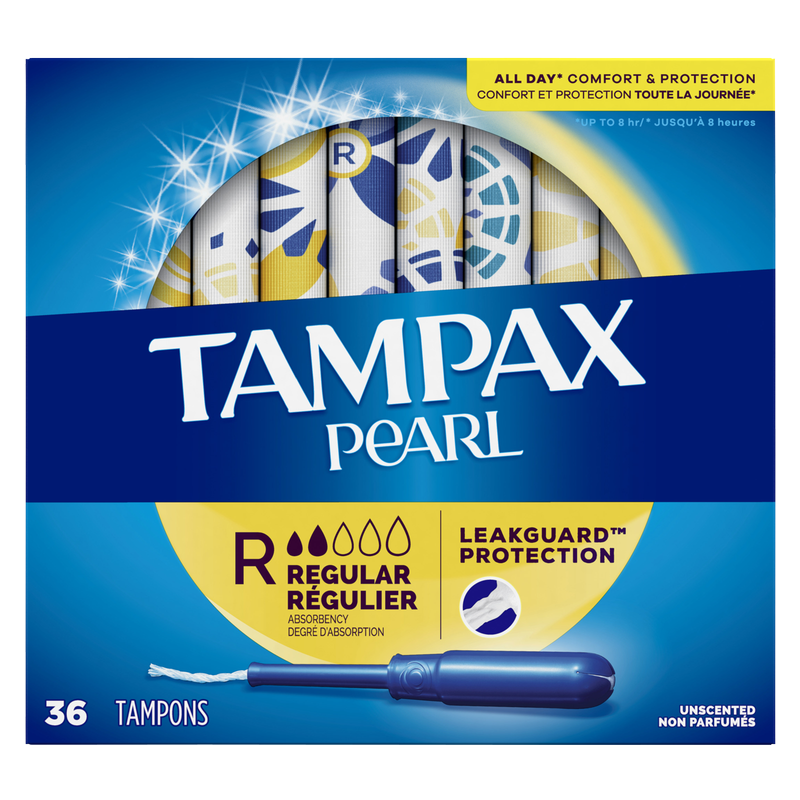 Tampax Pearl Regular Tampons 36 Ct