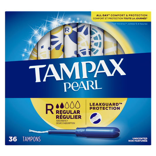 Tampax Pearl Regular Tampons 36 Ct