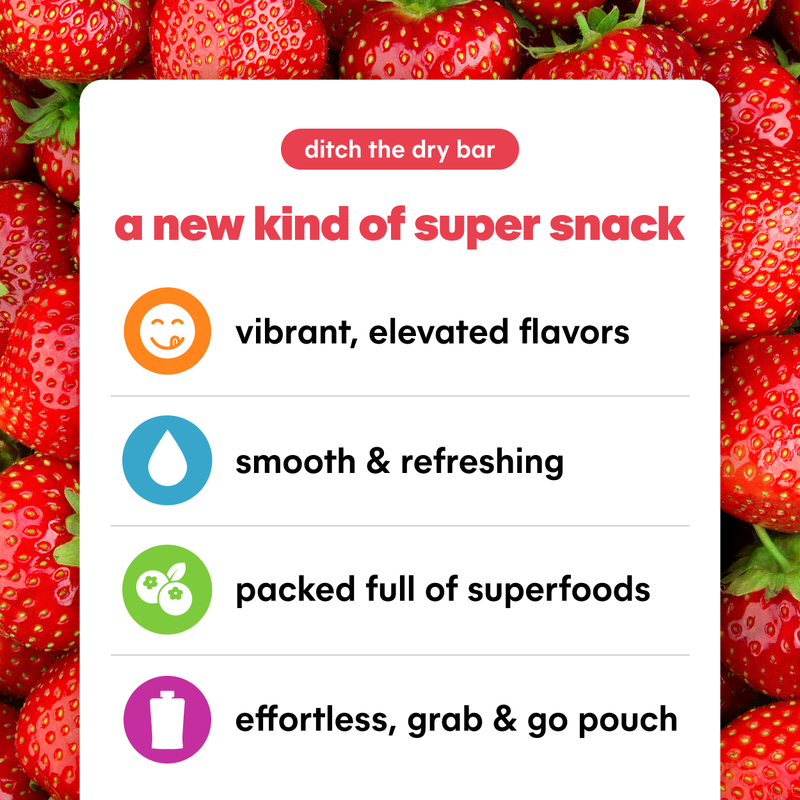 Noka Strawberry Pineapple Superfood Smoothie 6pk 4.22oz Box