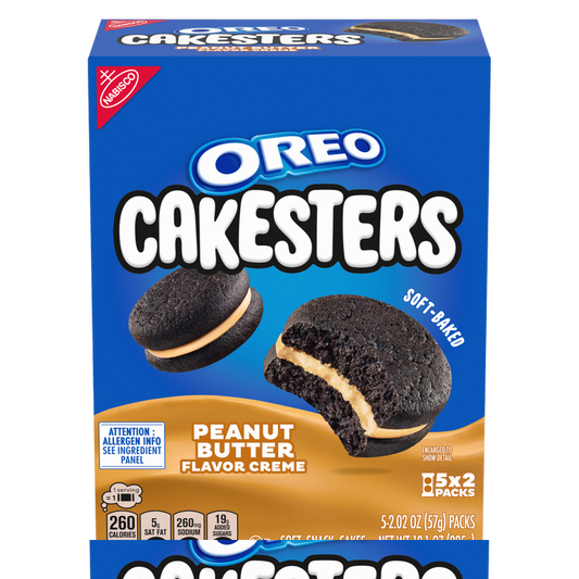 OREO Peanut Butter Creme Cakesters Soft Snack Cakes, 10.1oz
