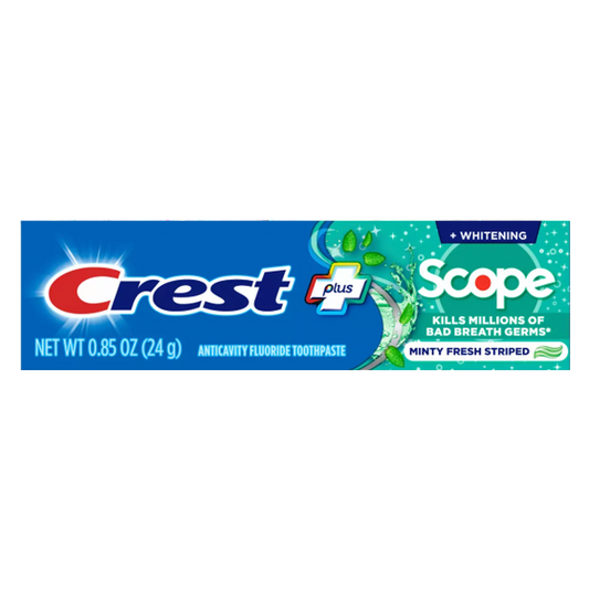 Crest + Scope Complete Whitening Toothpaste, Minty Fresh Travel Size