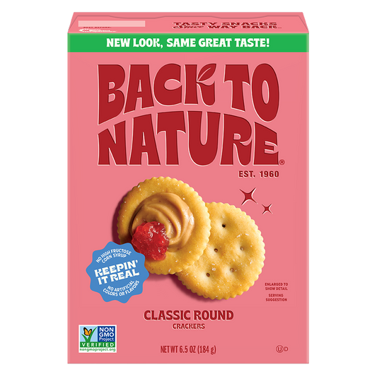 Back To Nature Classic Round Crackers, 6.5oz