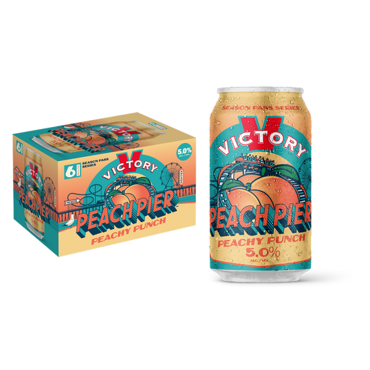 Victory Peach Pier 6pk 12oz Can