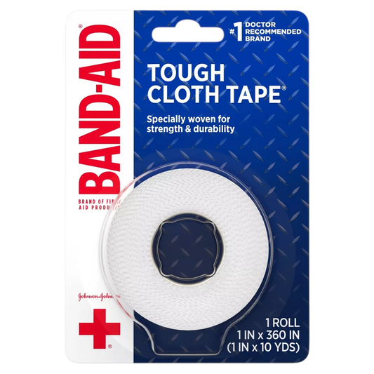 Band-Aid Tough Cloth Tape 1" x 10 yds 1ct