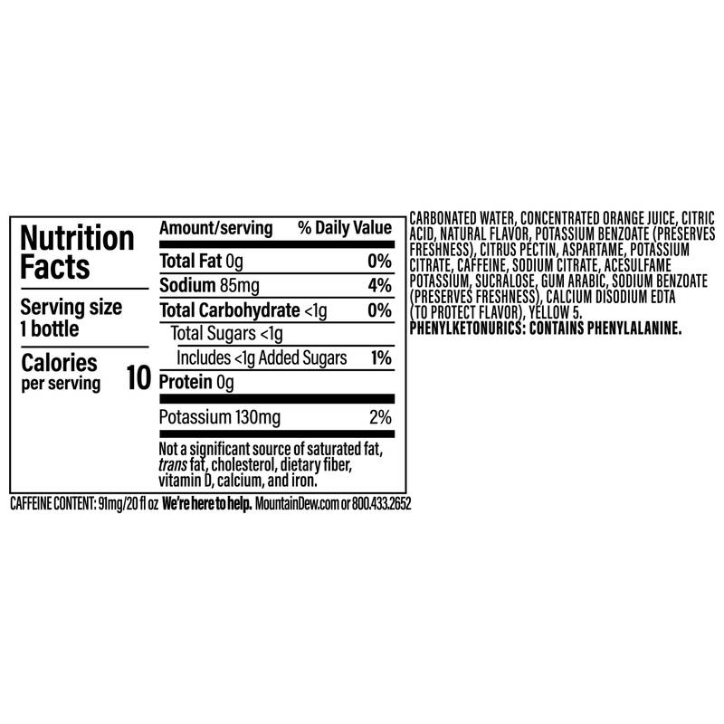 Diet Mountain Dew 20oz Btl