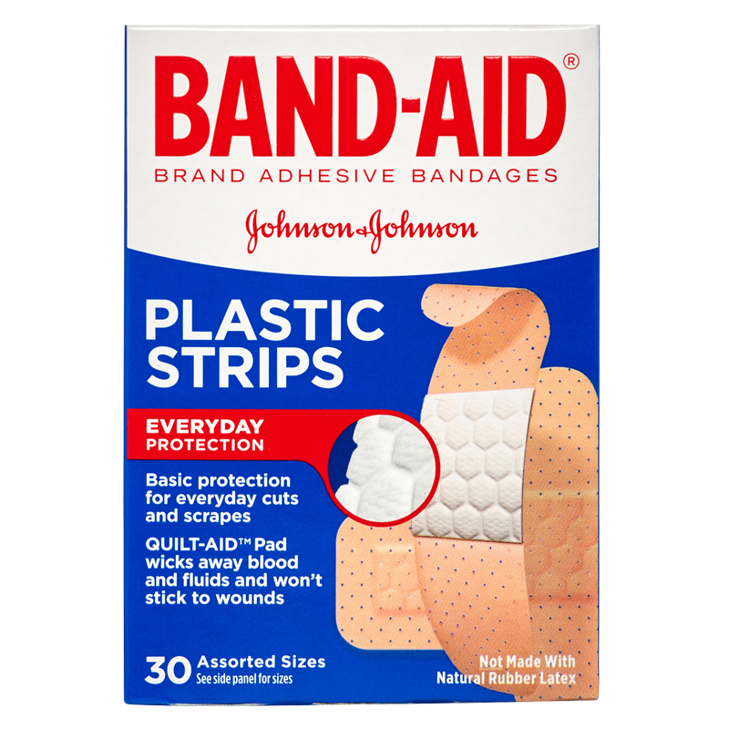 Band-Aid Plastic Strips 30ct