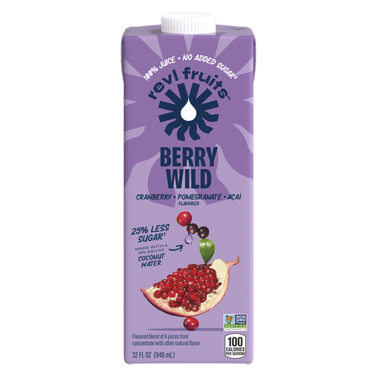 REVL Fruits 100% Berry Wild Juice 32oz Carton