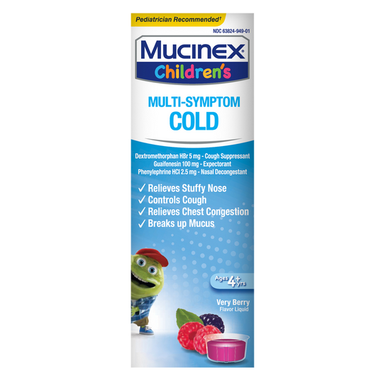 Mucinex Children's Multi-Symptom Liquid - Cold Very Berry 4oz