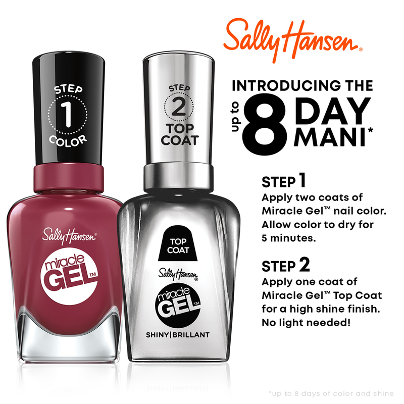 Sally Hansen Miracle Gel Onyx-pected Nail Polish .5oz