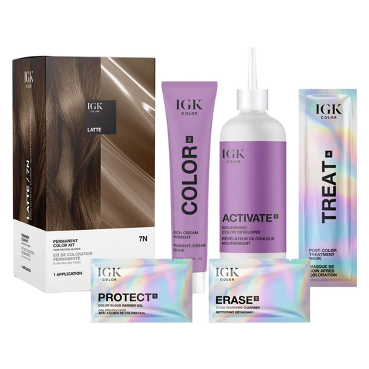 IGK PERMANENT COLOR KIT Latte- Dark Natural Blonde 7N