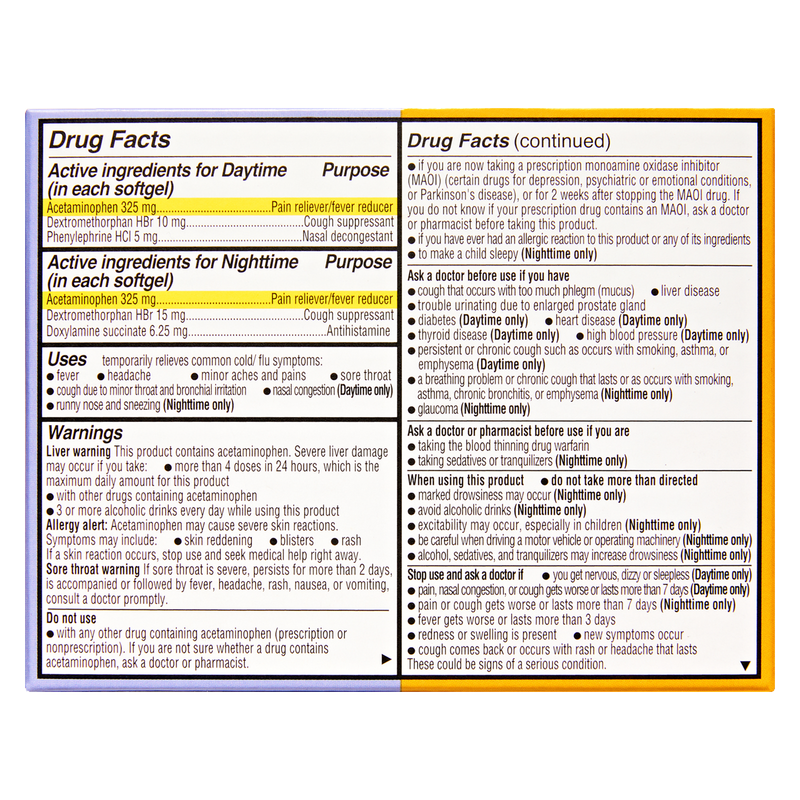 Goodnow Day & Night Cold + Flu Relief 24 softgels