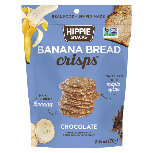 Hippie Snacks Gluten Free Chocolate Banana Bread Crisps 2.5oz