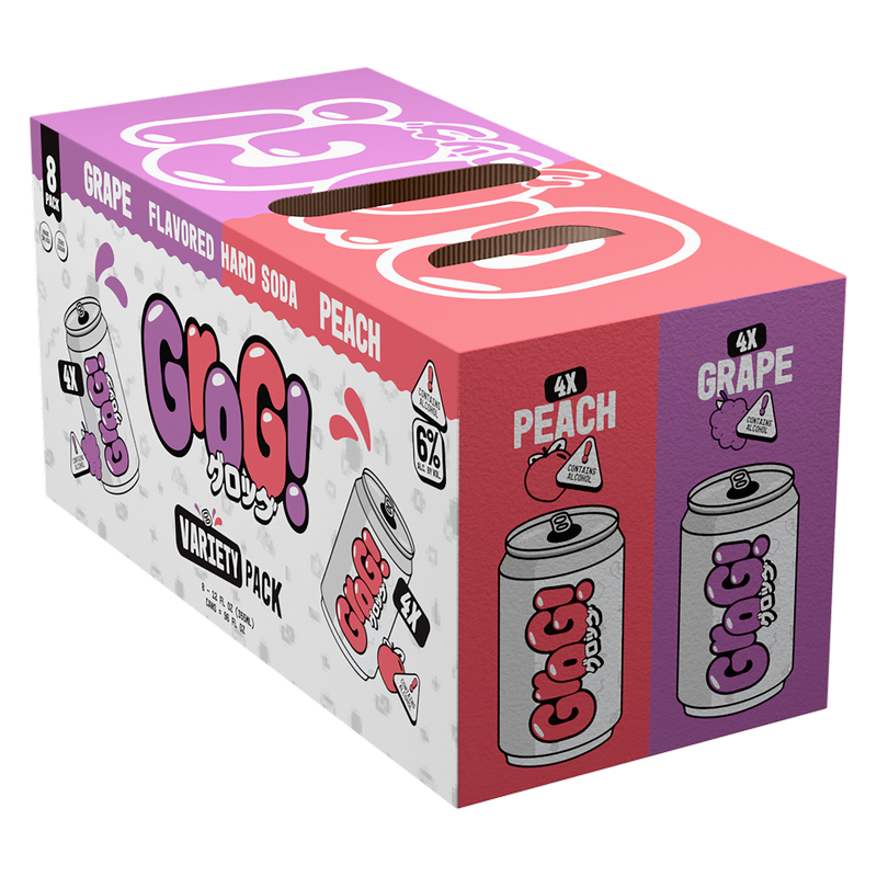 Grog Variety Pack 8pk 355ml Can 6% ABV
