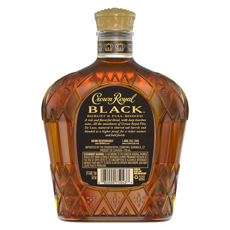 Crown Royal Black Canadian Whisky 750ml