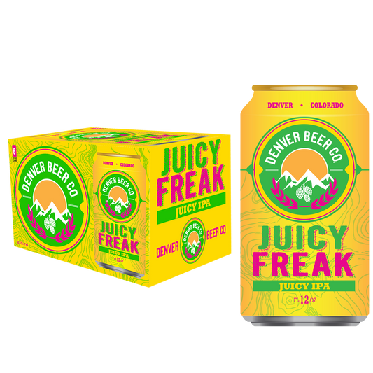 Denver Beer Co Juicy Freak Juicy IPA 6pk 12oz Can 6.5% ABV