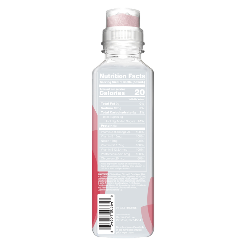 Karma Berry Cherry Probiotic Water 18oz Btl
