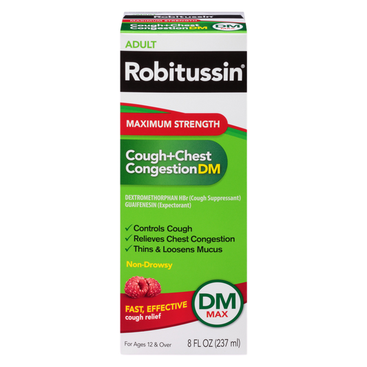 Robitussin Max Strength Non-Drowsy Cough and Chest Congestion 8oz